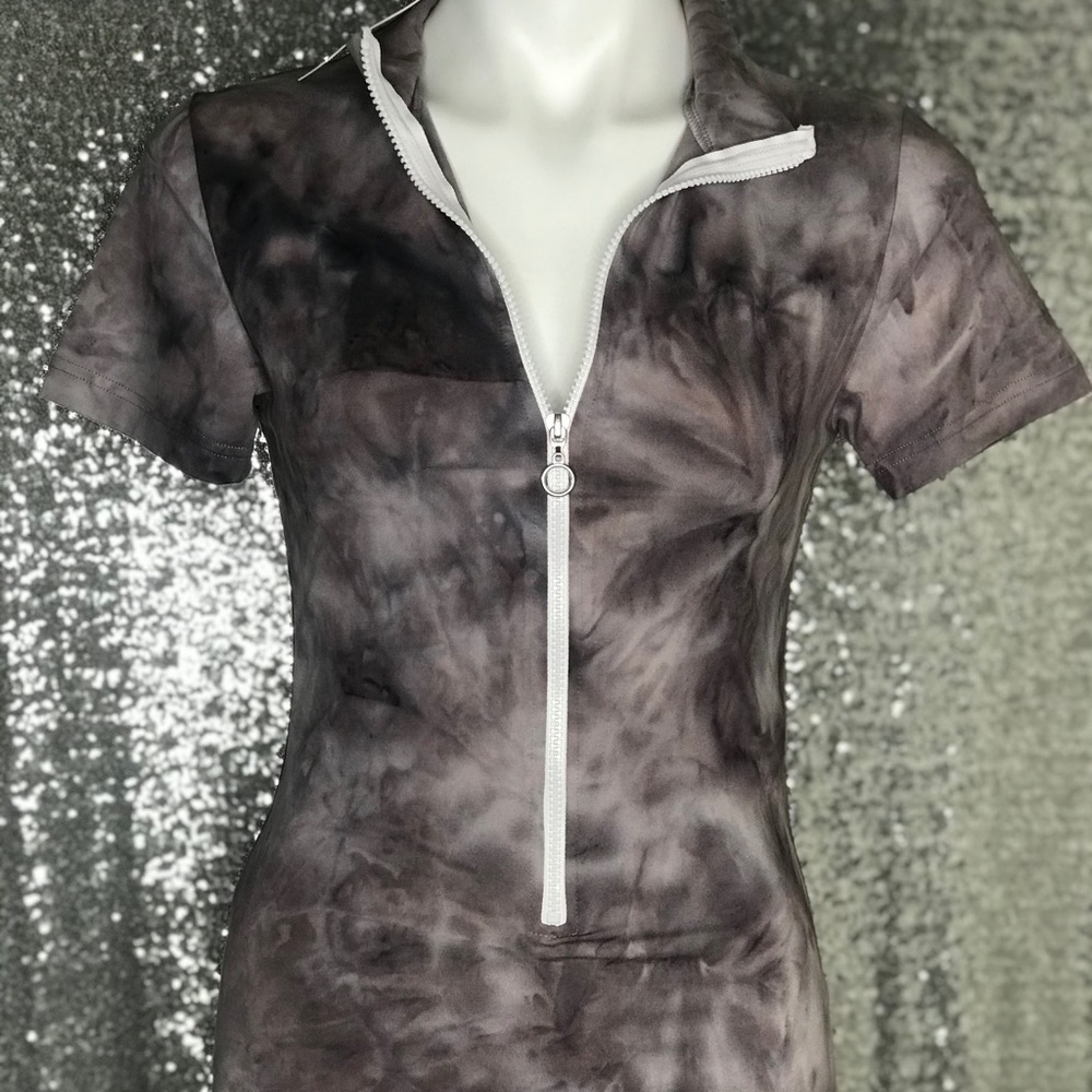 Tie dye romper shorts PLT Fashion nova